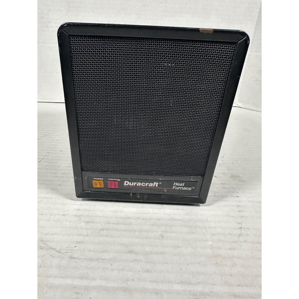 Duracraft CZ-1200 Heat Furnace Portable Electric Space Heater 1500W Black Metal